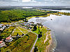 Cospudener See Luftaufnahme