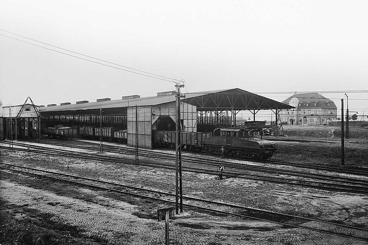 Leipziger Neuseenland Tagebau Witznitz Brikettschuppen 1929 