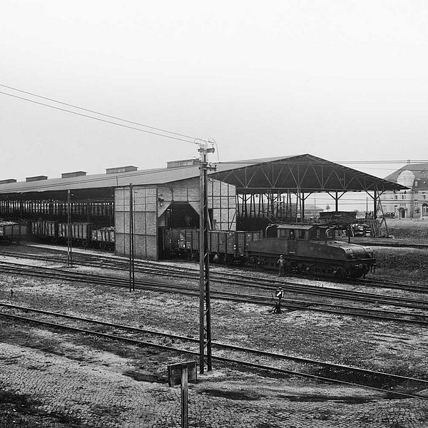 Leipziger Neuseenland Tagebau Witznitz Brikettschuppen 1929 