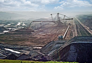 Tagebau Vereinigtes Schleenhain Braunkohlebagger