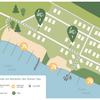 Plan der Badestrände beim HAUS IM SCHILF