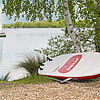 Surfboard am Ufer des Kulkwitzer Sees