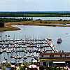 Hafen am Cospudener See.