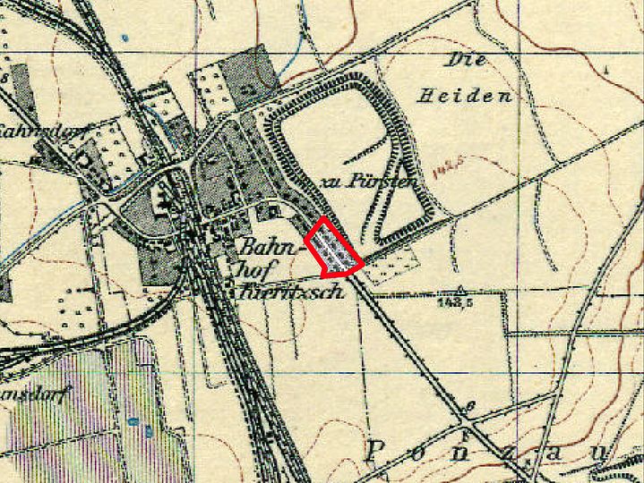 Gelbe Karte vom Bahnhof Neukieritzsch.