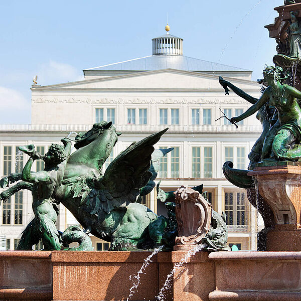 Leipzig erleben Mende Brunnen Ferienhaus