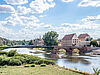 Die Pöppelmann-Brücke über die Mulde in Grimma.