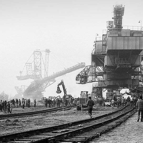 Tagebau Leipzig Braunkohlebagger Zwenkau