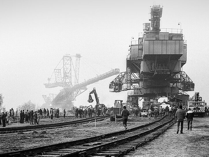 Tagebau Leipzig Braunkohlebagger Zwenkau