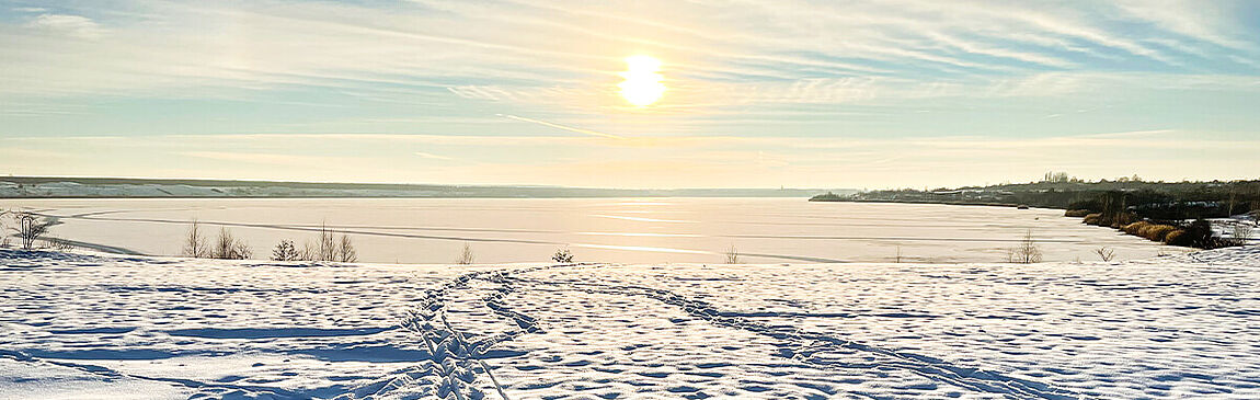 Hainer See Winter-Panorama