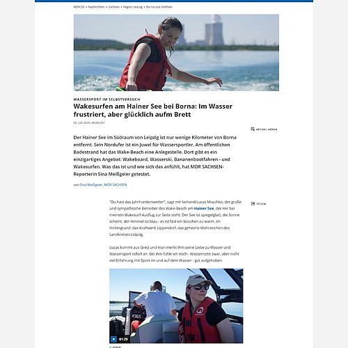 EIN "JUWEL FÜR WASSERSPORTLER" 💦 Übers spritzende Wasser gleiten mit dem Wind im Haar! Der Hainer See gilt als...